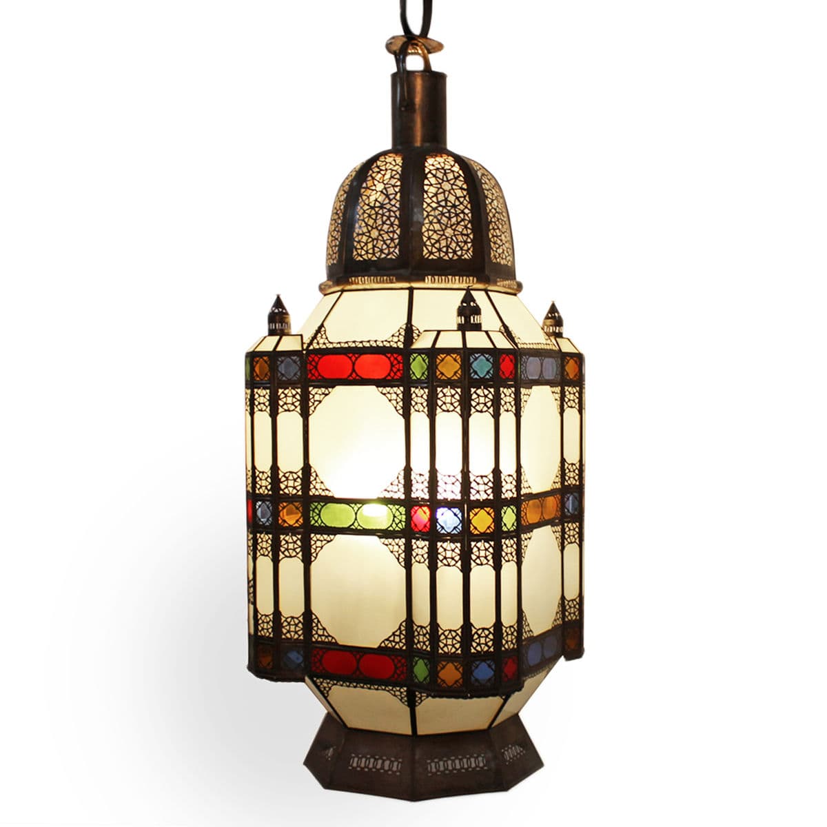 XL Moroccan Colorful Lantern - Thumbnail 2