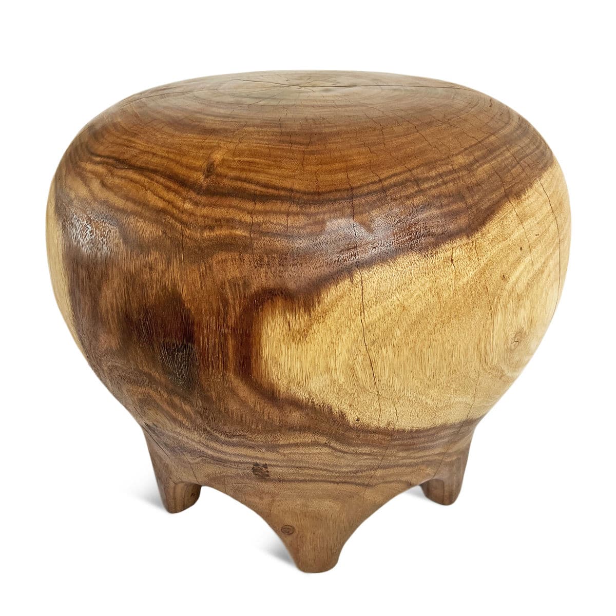 Two Tone Bulb Drop Stool Table - Thumbnail 2