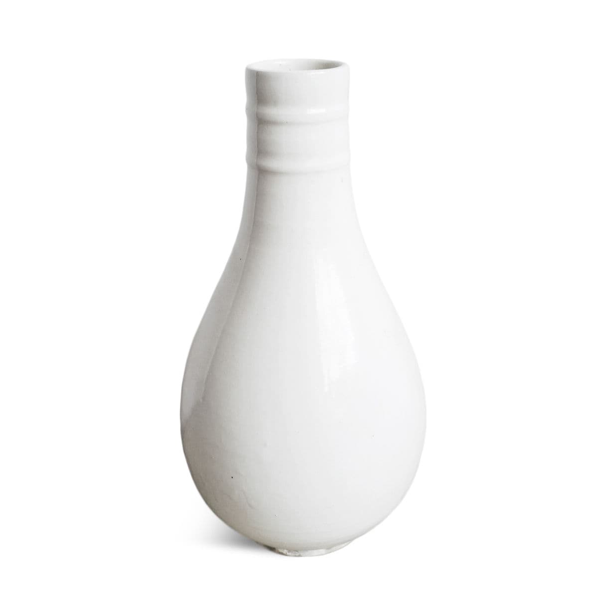 White Milk Pottery Vase - Thumbnail 2