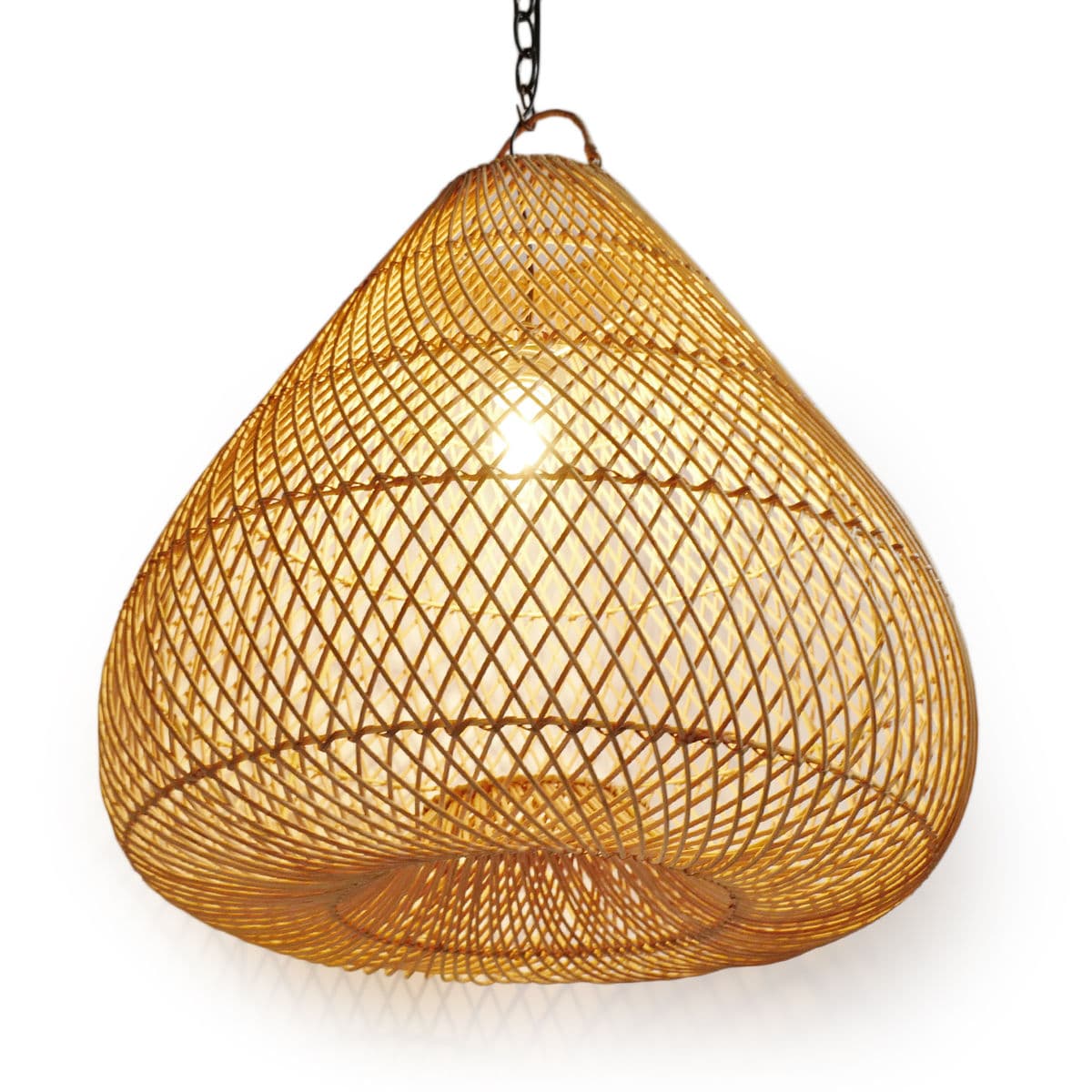 Raw Rattan Batu Drop Lantern Large - Thumbnail 2
