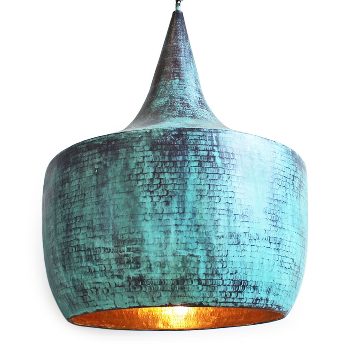 Verdigris Copper Lantern Large - Thumbnail 2