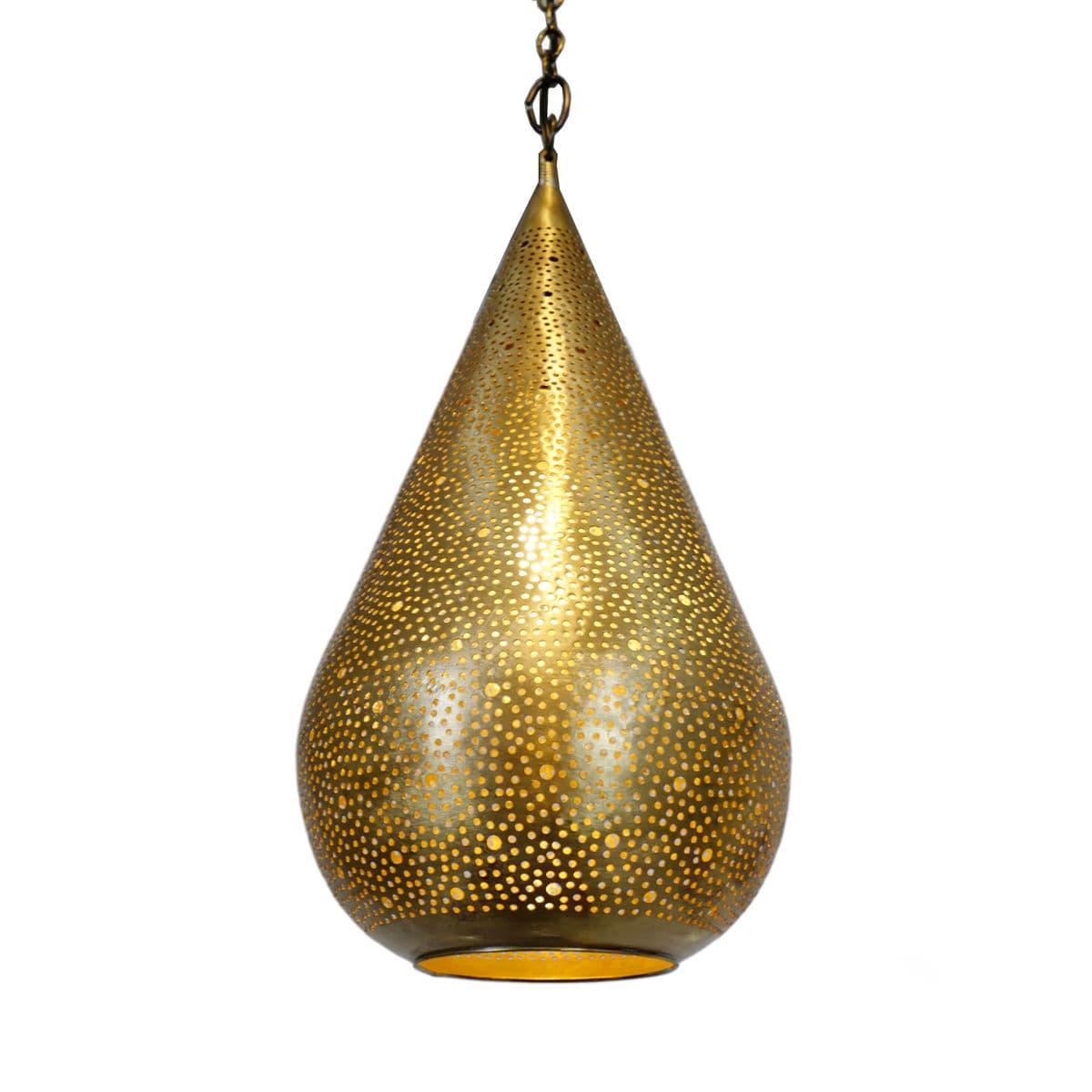 Brass Tear Drop Pendant - Thumbnail 2