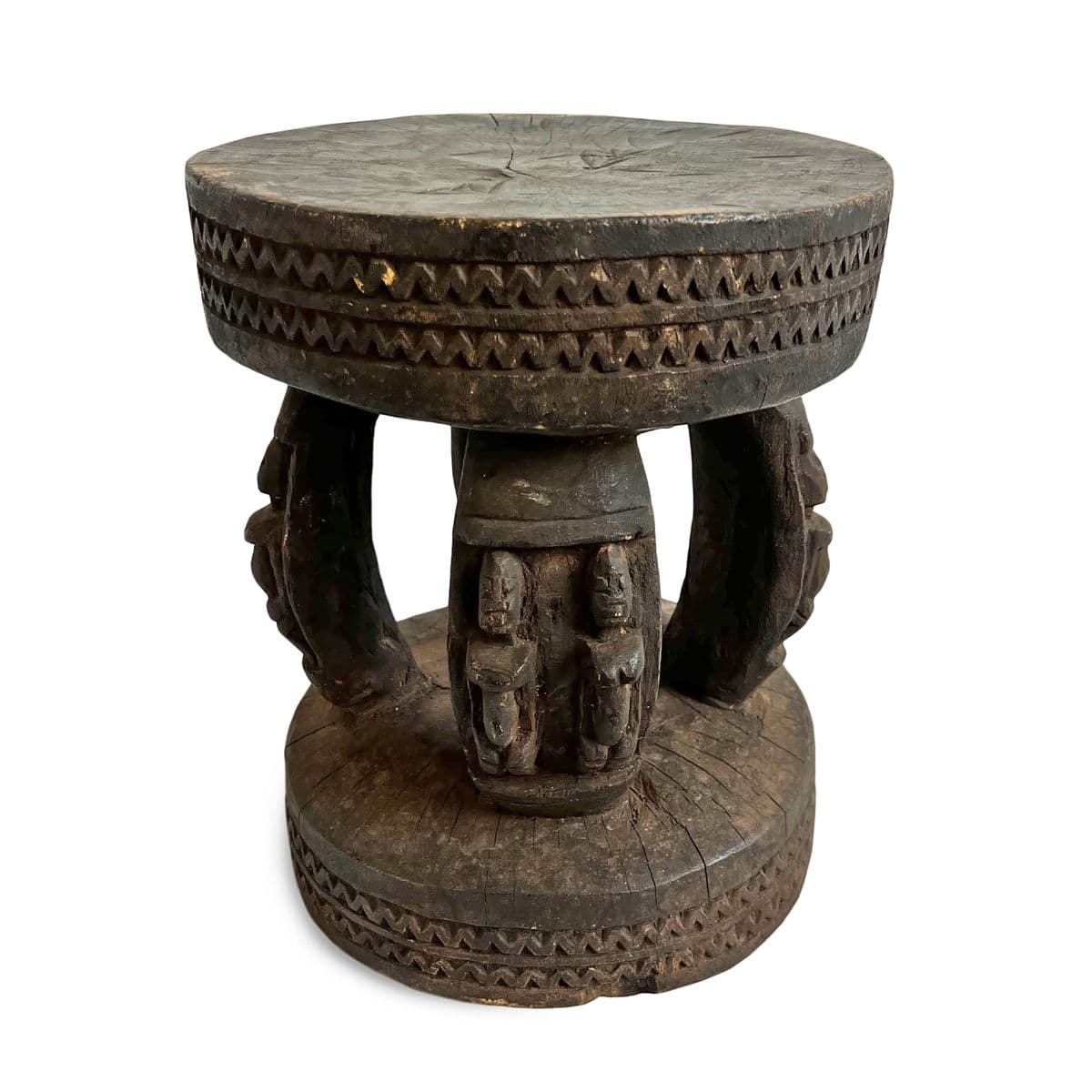 Vintage Dogon Figure Stool - Thumbnail 2