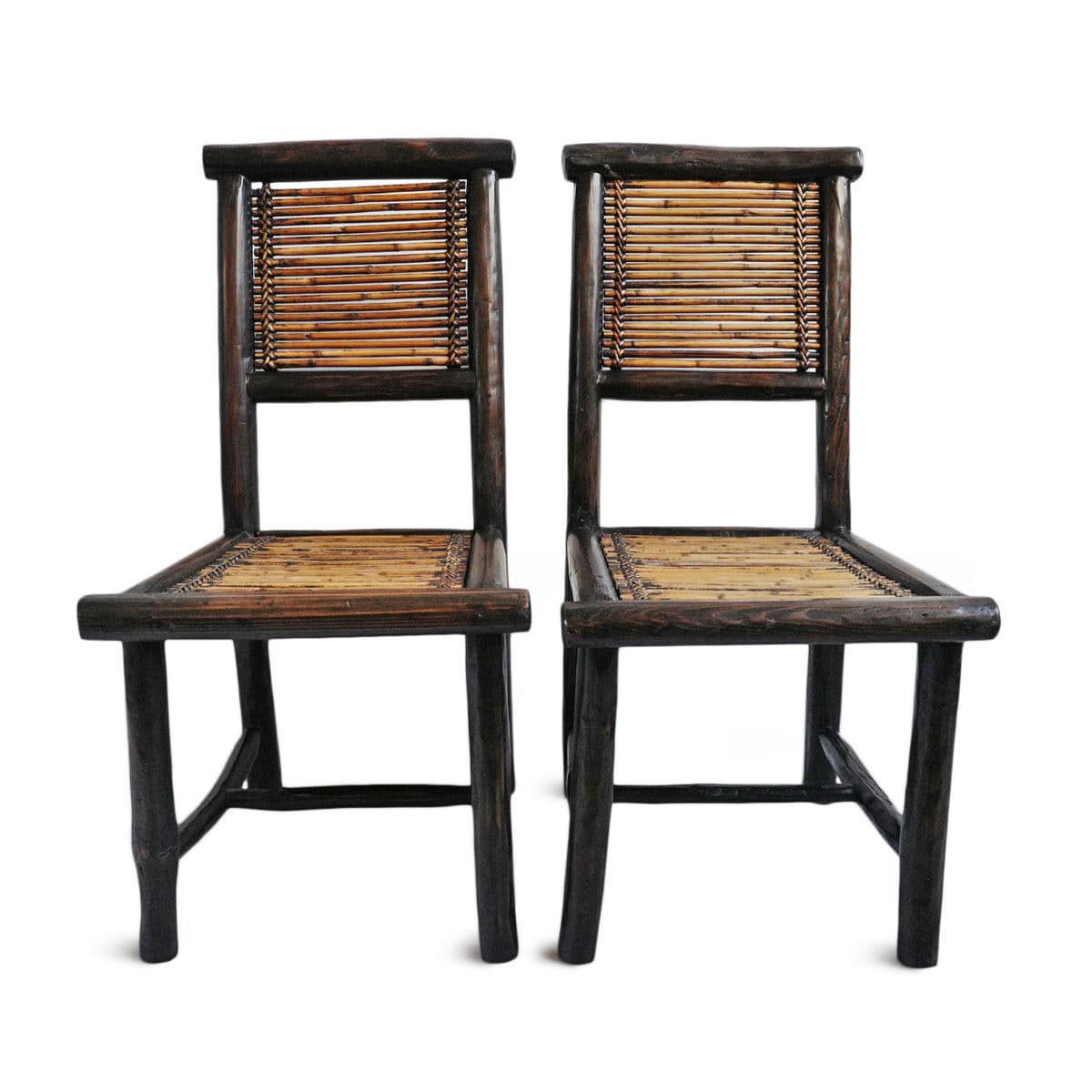 Vintage Pair of Bamboo Chairs - Thumbnail 2