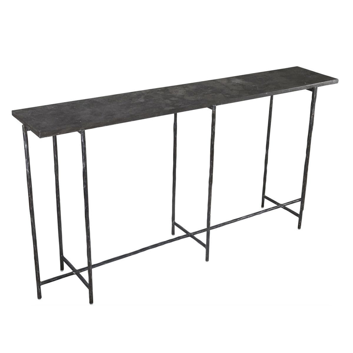 Grey Smoke Slate Thin Long Console Table 60 - Thumbnail 2