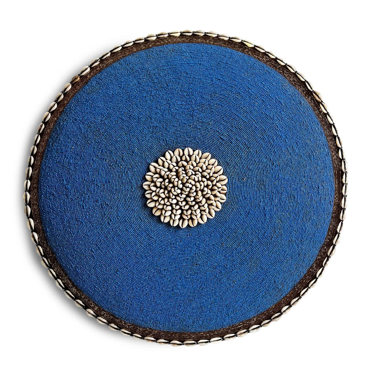 Blue Beaded Cowry Shield - Thumbnail 2