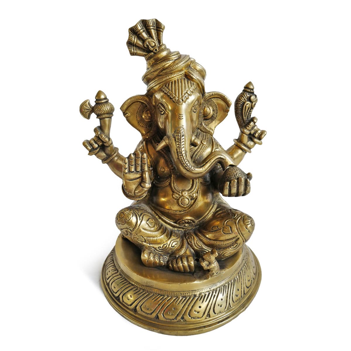 Vintage Brass Ganesha - Thumbnail 2