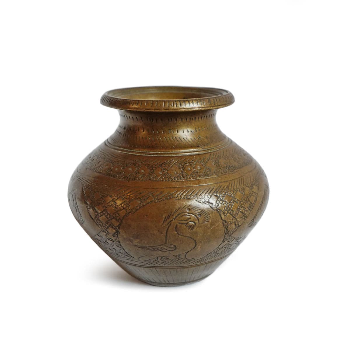 Vintage Bronze Nepal Ritual Vase - Thumbnail 2