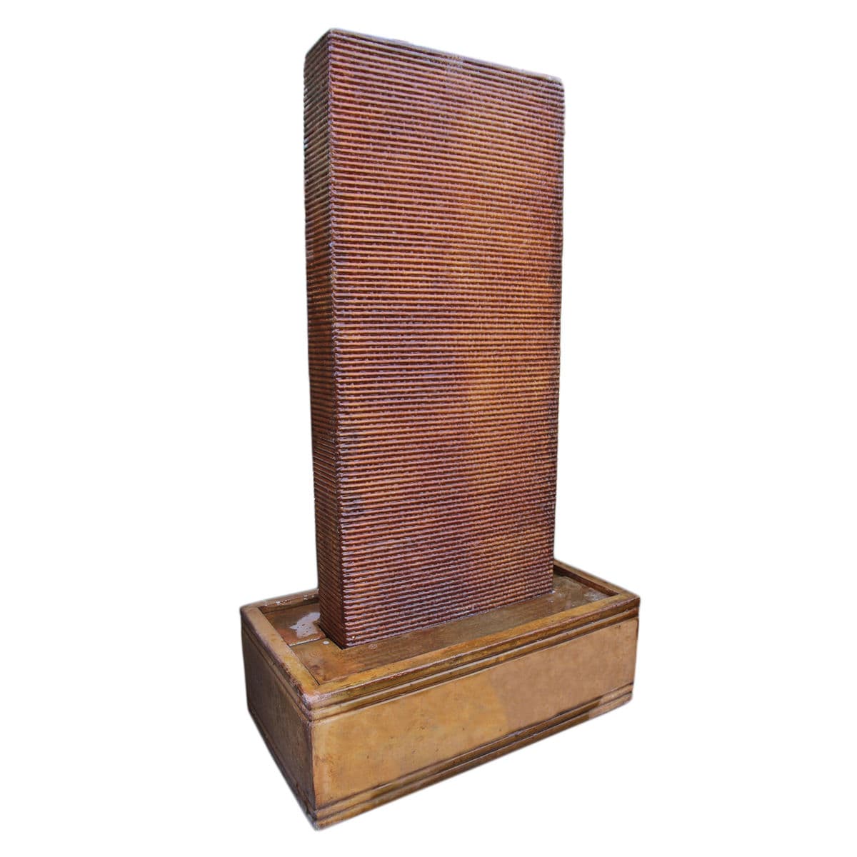 Rust Cement Ripple Fountain Large - Thumbnail 2