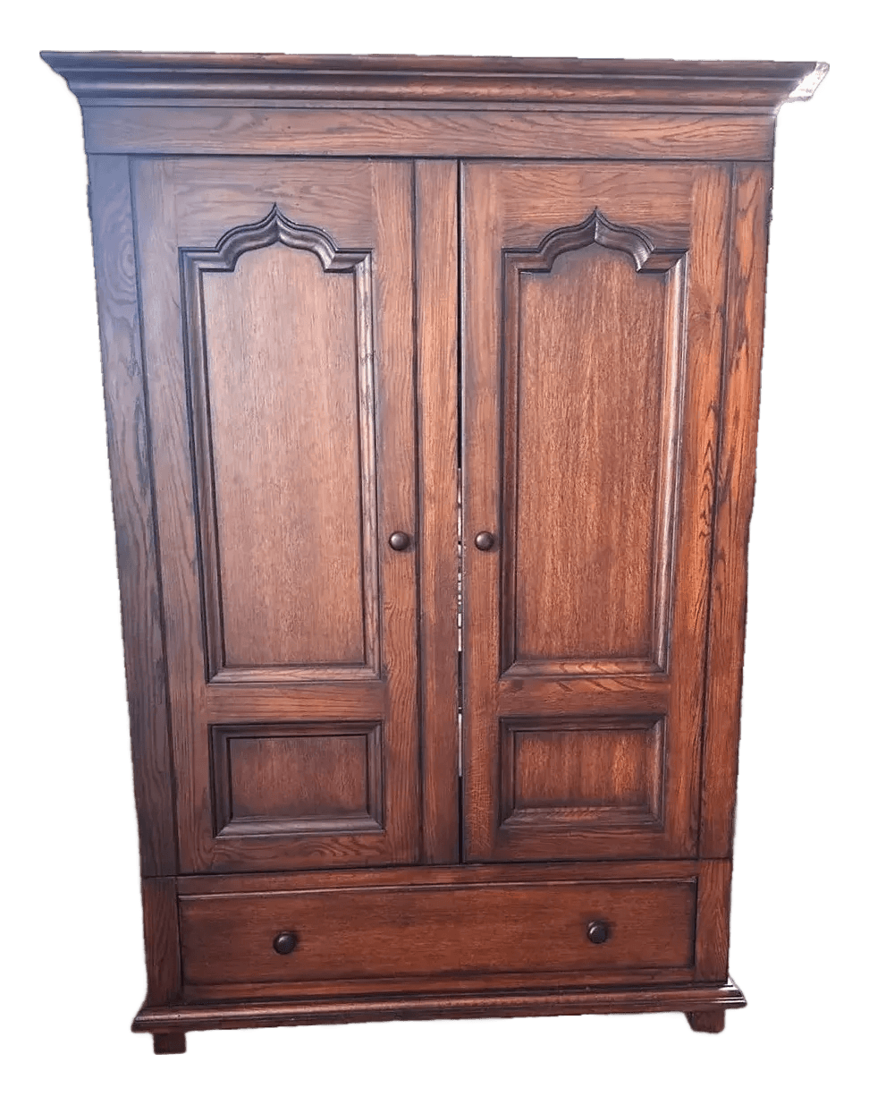 Romweber Vintage Oak Armoire - Late 20th Century - Thumbnail 2