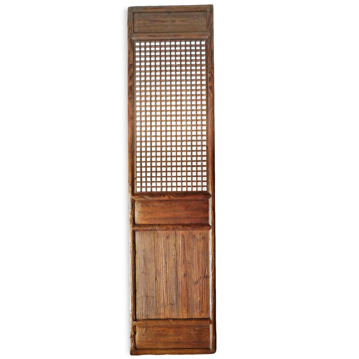 Antique Elm Wood Screen Door Panel - Thumbnail 2
