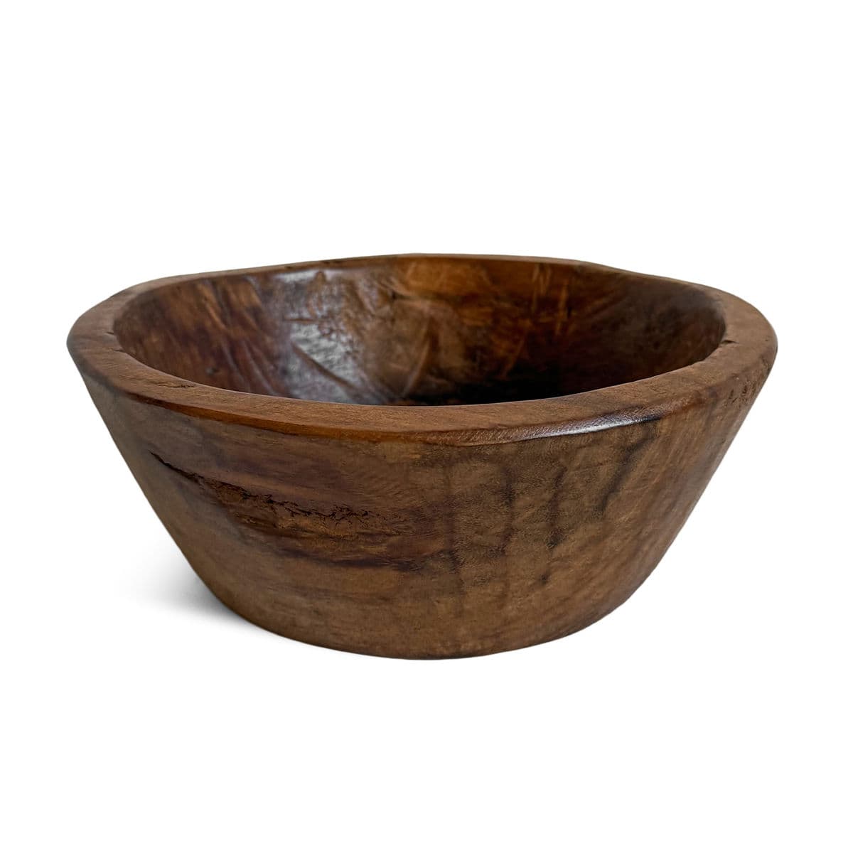Vintage Teak Wood Bowl - Thumbnail 2