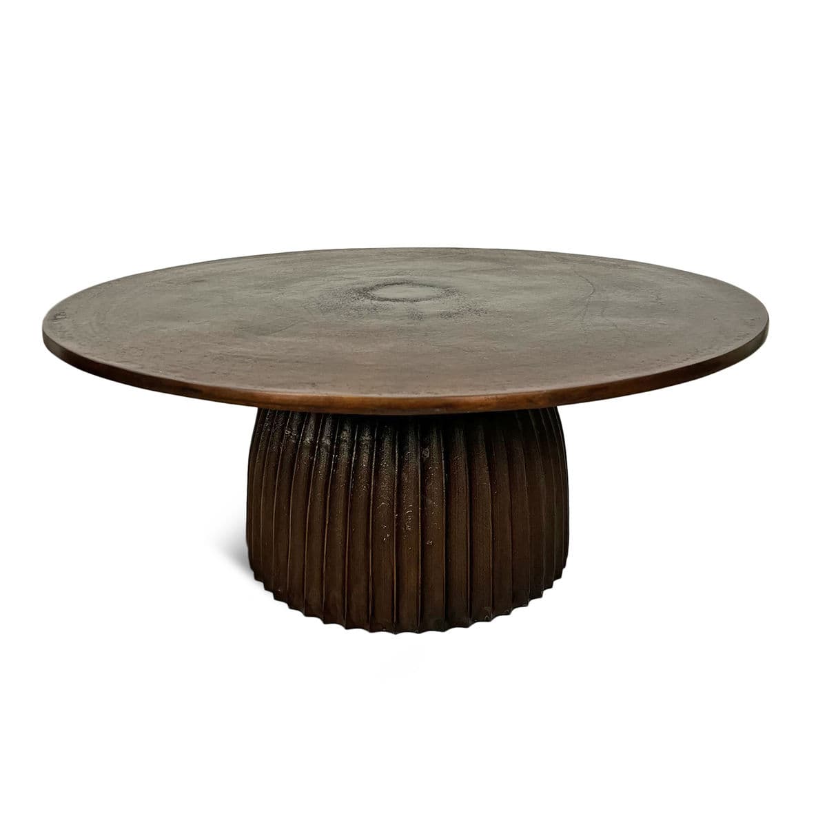 Bronze Aluminum Scallop Coffee Table - Thumbnail 2