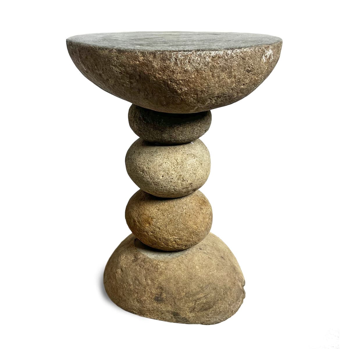 River Rock Stack Side Table Stool - Thumbnail 2