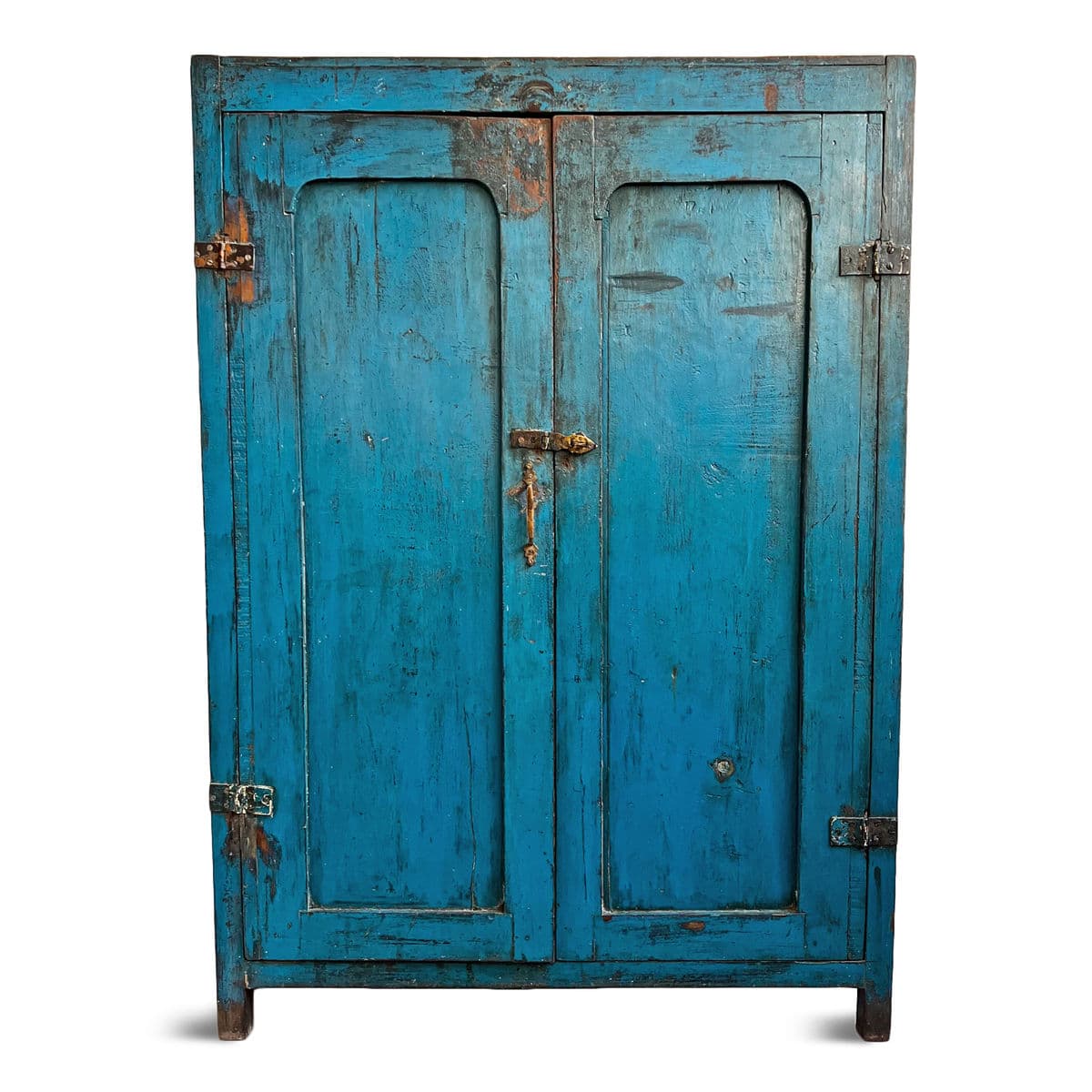 Antique Cobalt Blue Storage Cabinet - Thumbnail 2