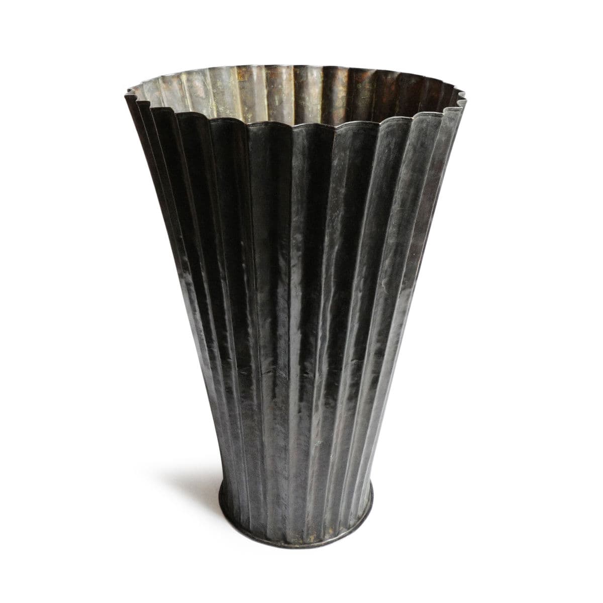 Vintage Bronze Fluted Planter - Thumbnail 2
