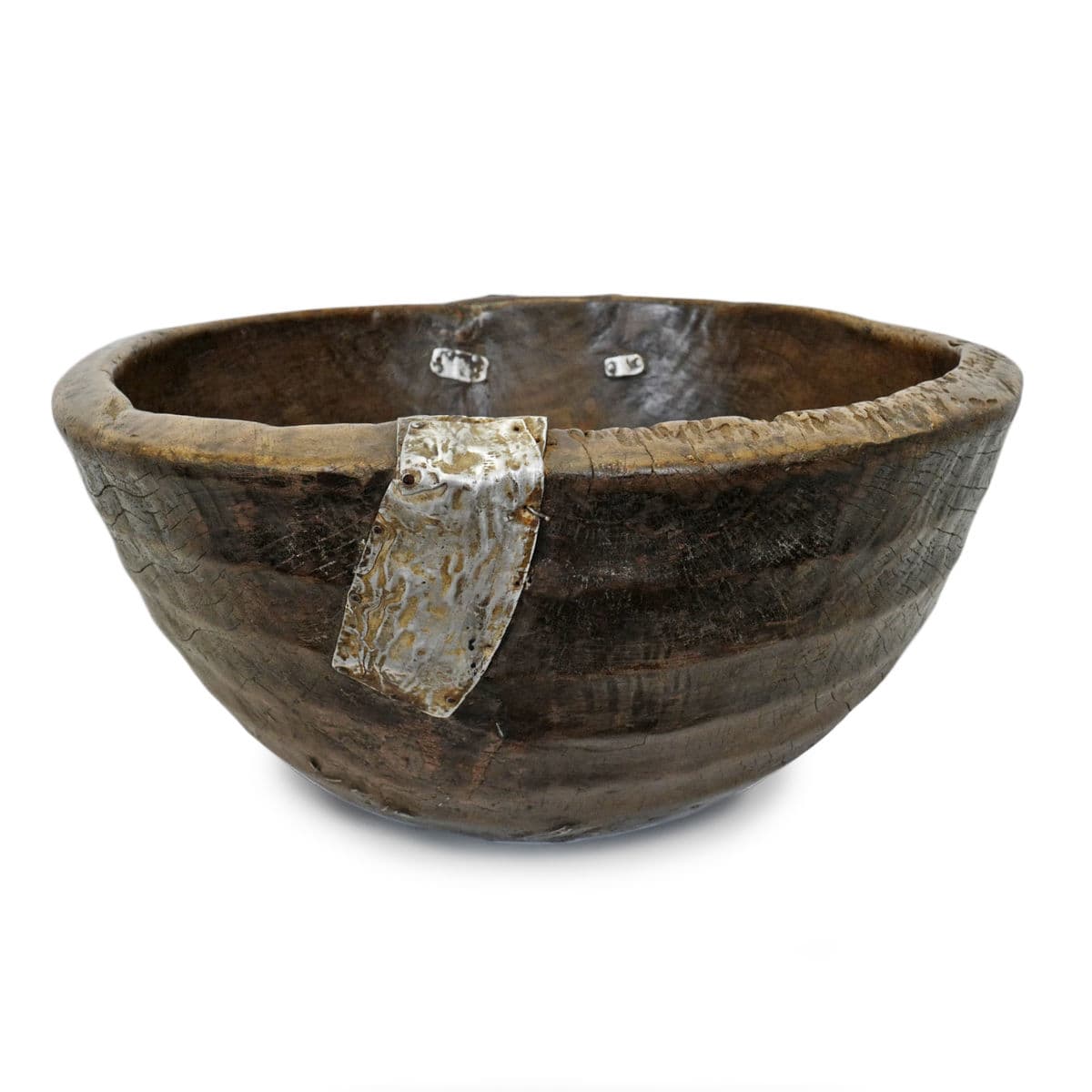 Large Vintage Fulani Wood Bowl - Thumbnail 2