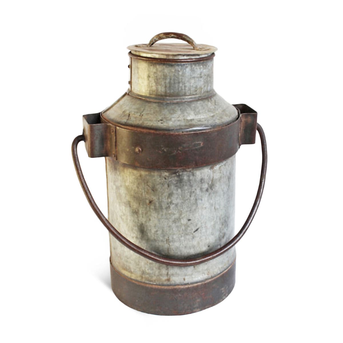 Medium Vintage India Milk Can - Thumbnail 2