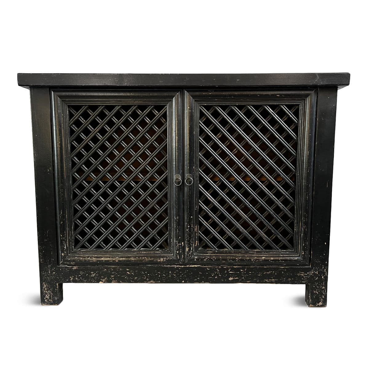 Black Aged Lattice Sideboard - Thumbnail 2