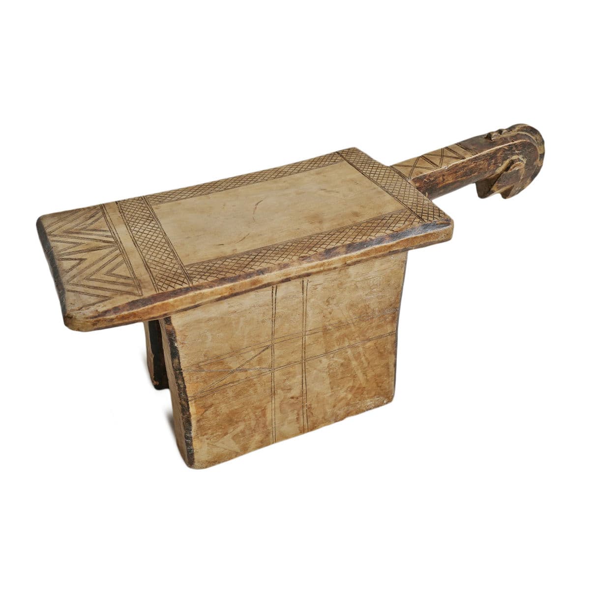 Old Mossi Wood Stool Burkina Faso - Thumbnail 2