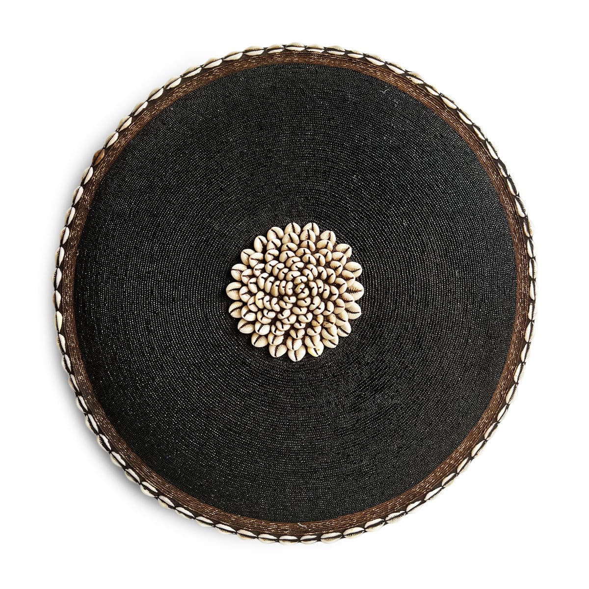 Black Beaded Cowry Shield - Thumbnail 2