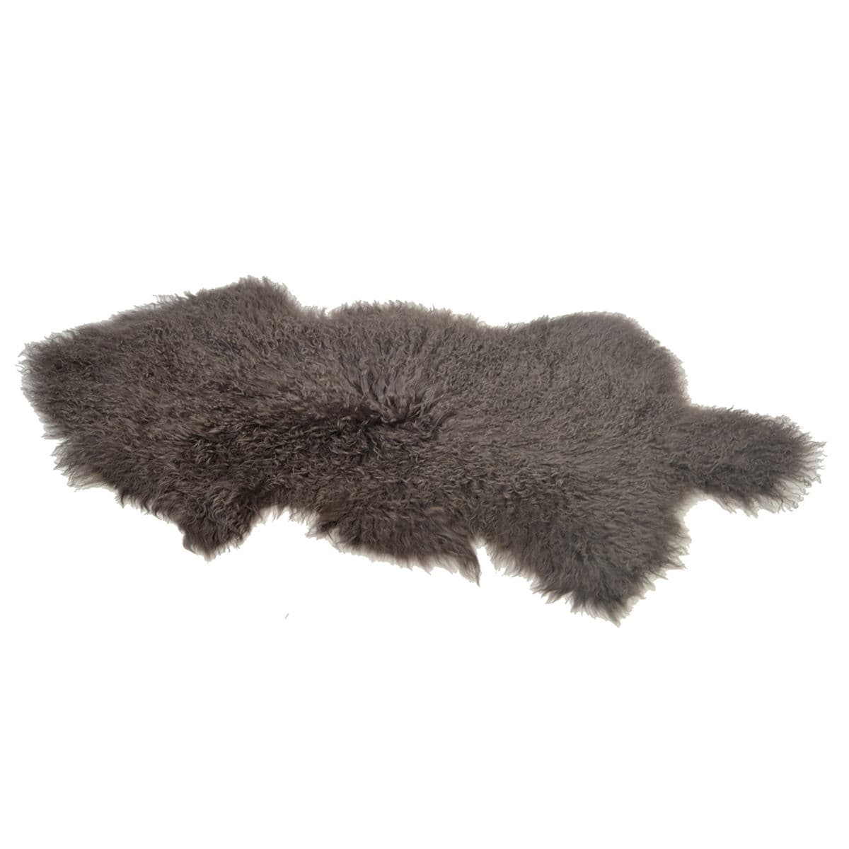 Mongolian Grey / Beige Mohair Carpet Throw - Thumbnail 2