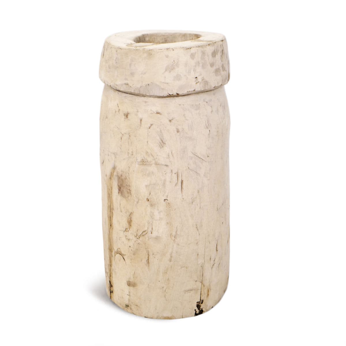 Old Sun Bleached Wood Butter Pot - Thumbnail 2