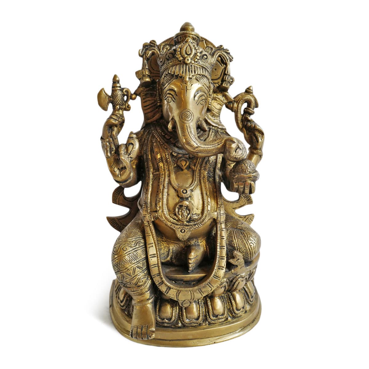 Vintage Brass Ganesha - Thumbnail 2