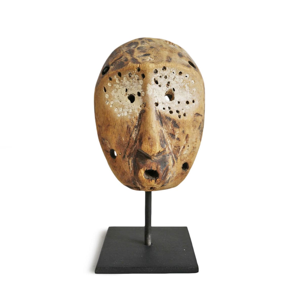 Vintage Small Passport Lega Mask on Stand - Thumbnail 2