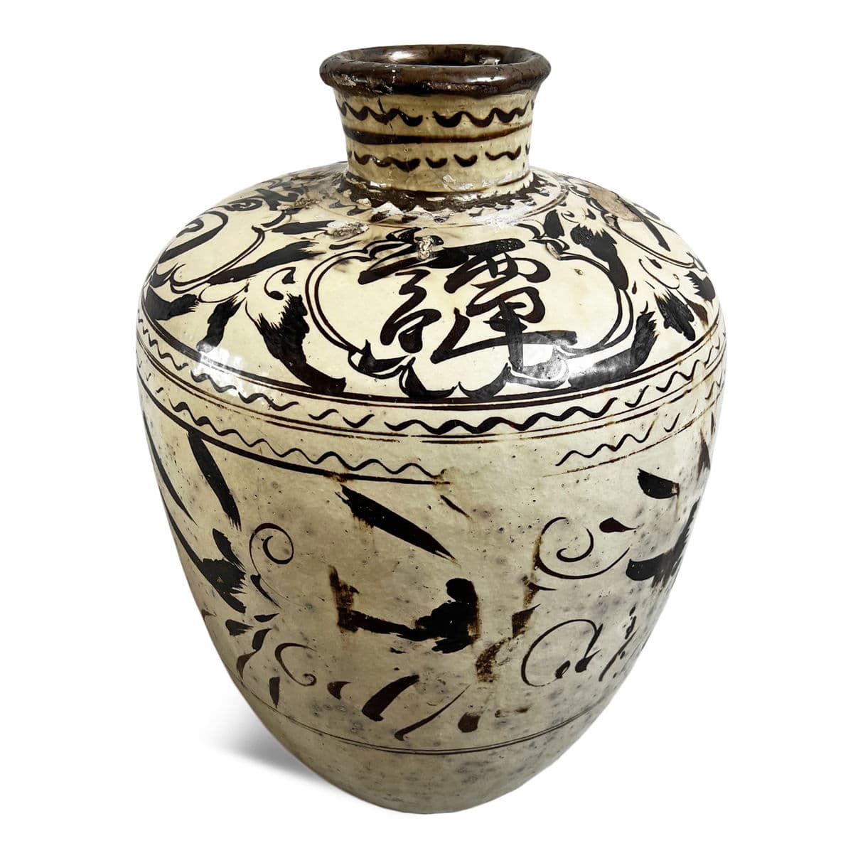 Large Antique Cizhou Pottery - Thumbnail 2