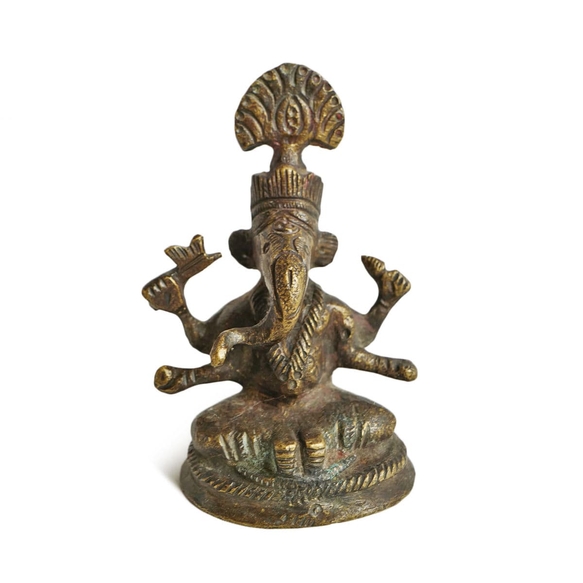 Antique Small Bronze Ganesha - Thumbnail 2