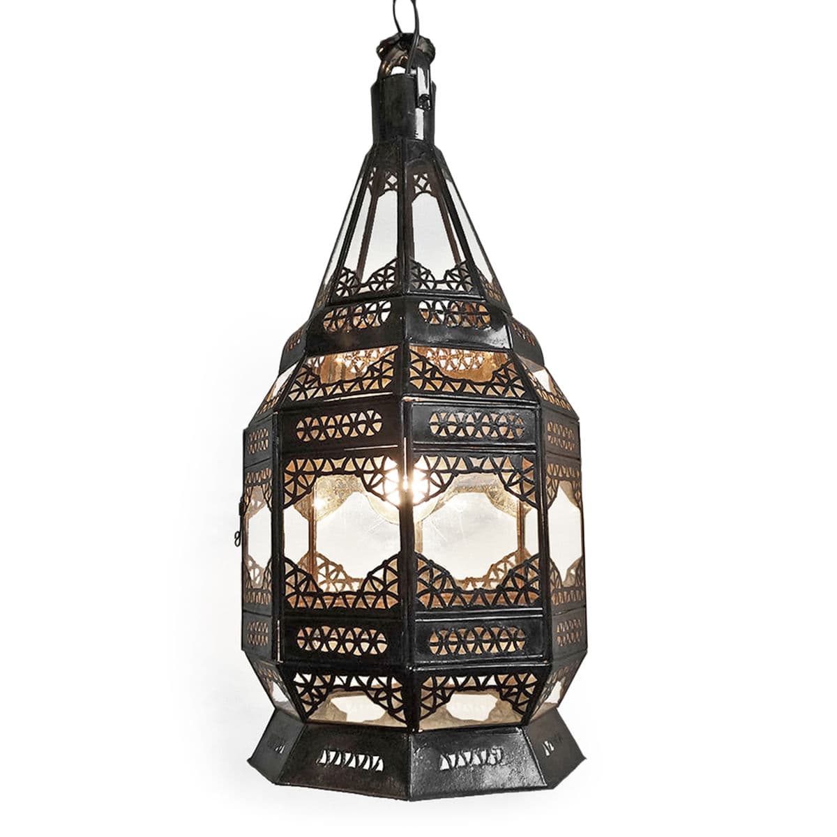 Metal Work & Glass Hanging Lantern - Thumbnail 2