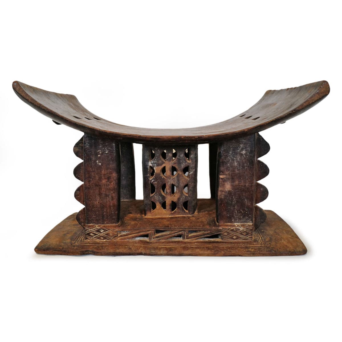 Antique Asante Chief Stool - Thumbnail 2