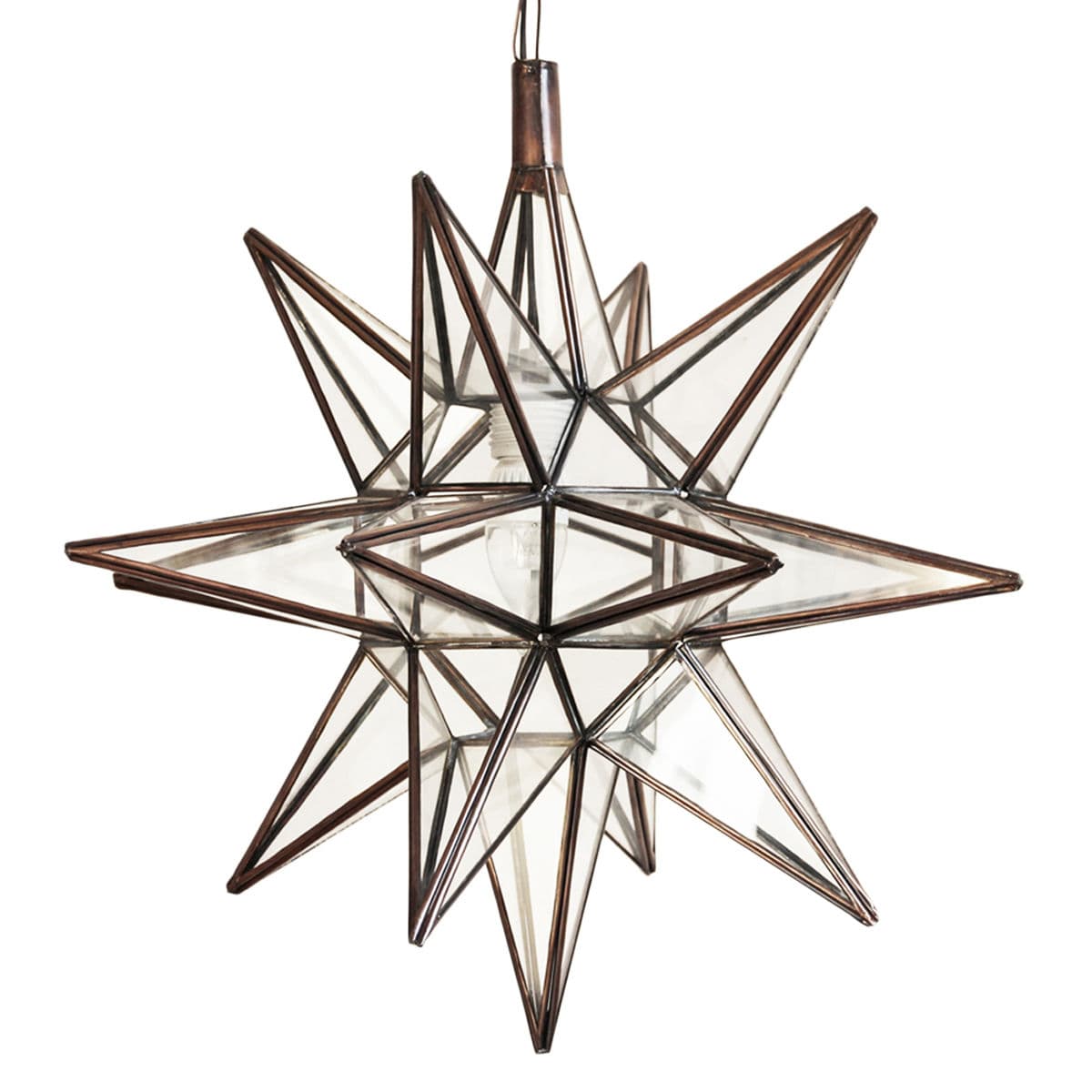 Clear Moravian Star Light Large - Thumbnail 2