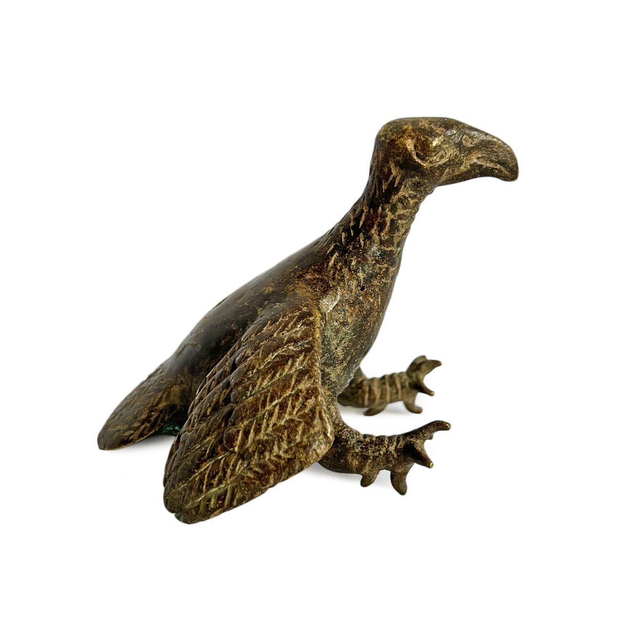 Antique Bronze Akan Vulture - Thumbnail 2