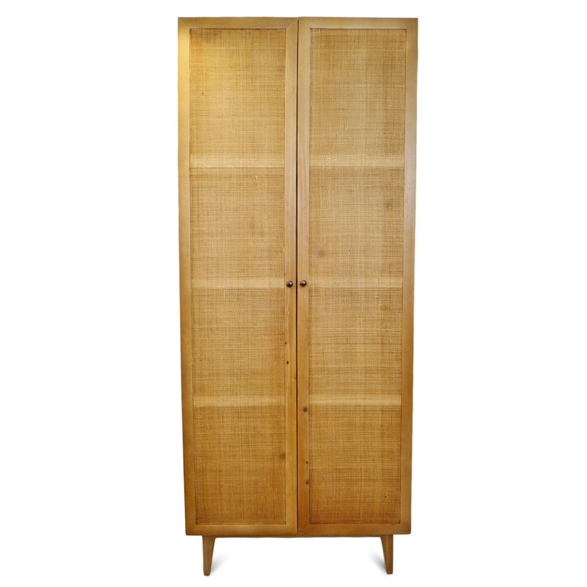 Honey Pine & Cane Storage Cabinet - Thumbnail 2