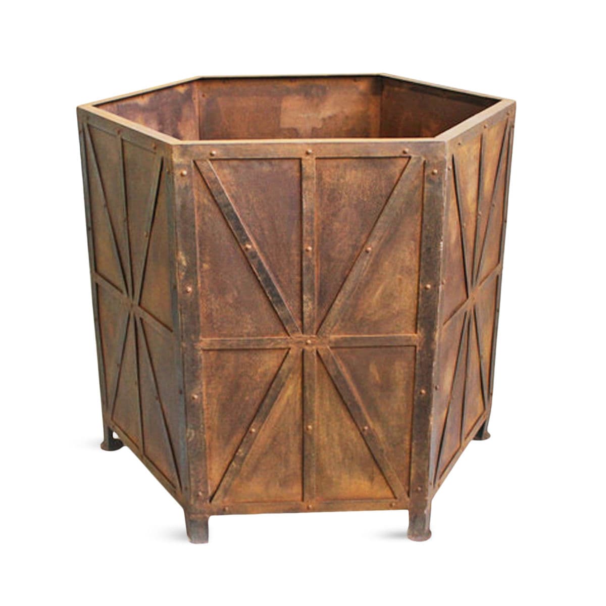 Rusted Iron Planter Box Small - Thumbnail 2