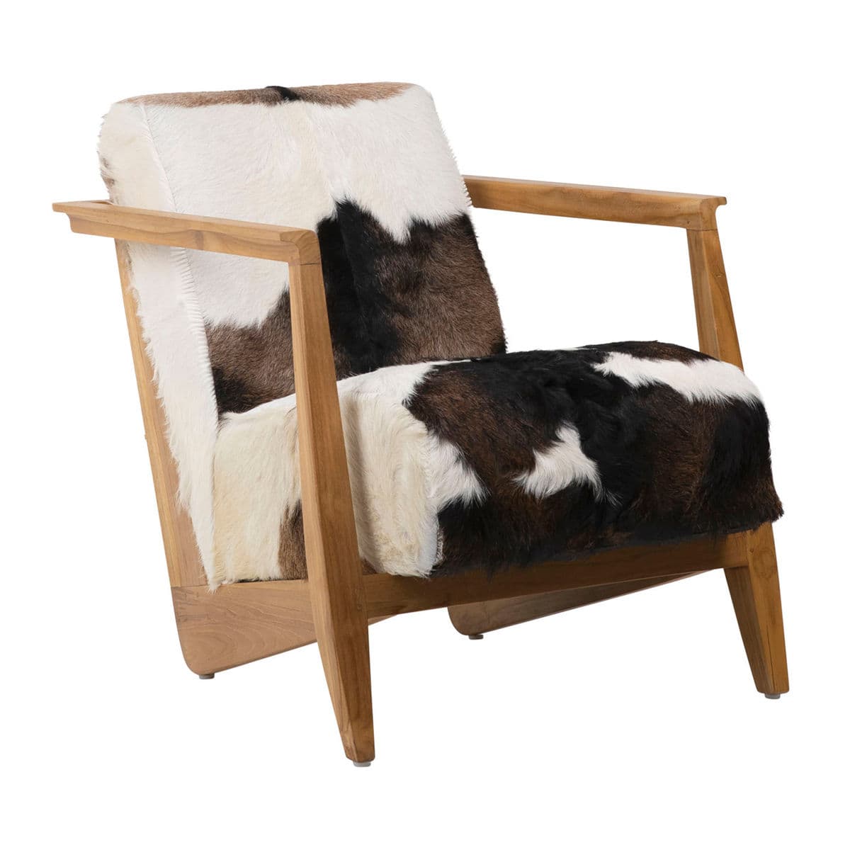 Brown & White Deco Cow Chair - Thumbnail 2