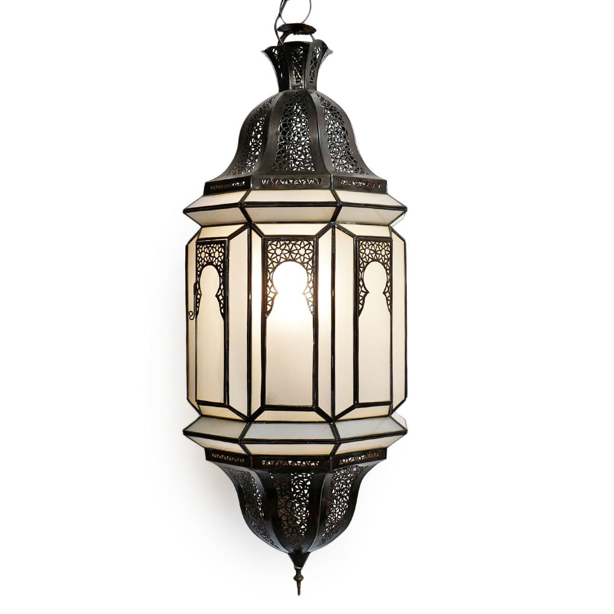 Moorish White Frosted Pendant Light - Thumbnail 2