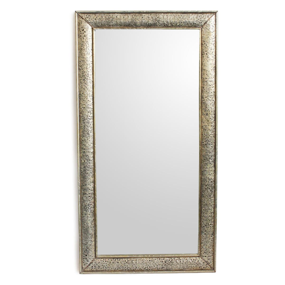 Full Length Nickel Frame Mirror - Thumbnail 2