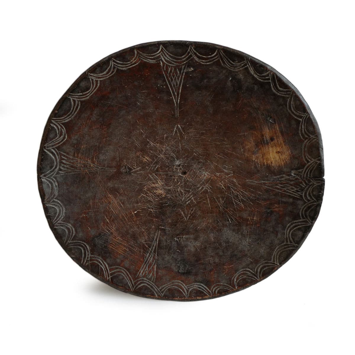 Old Ethiopian Wood Plate - Thumbnail 2