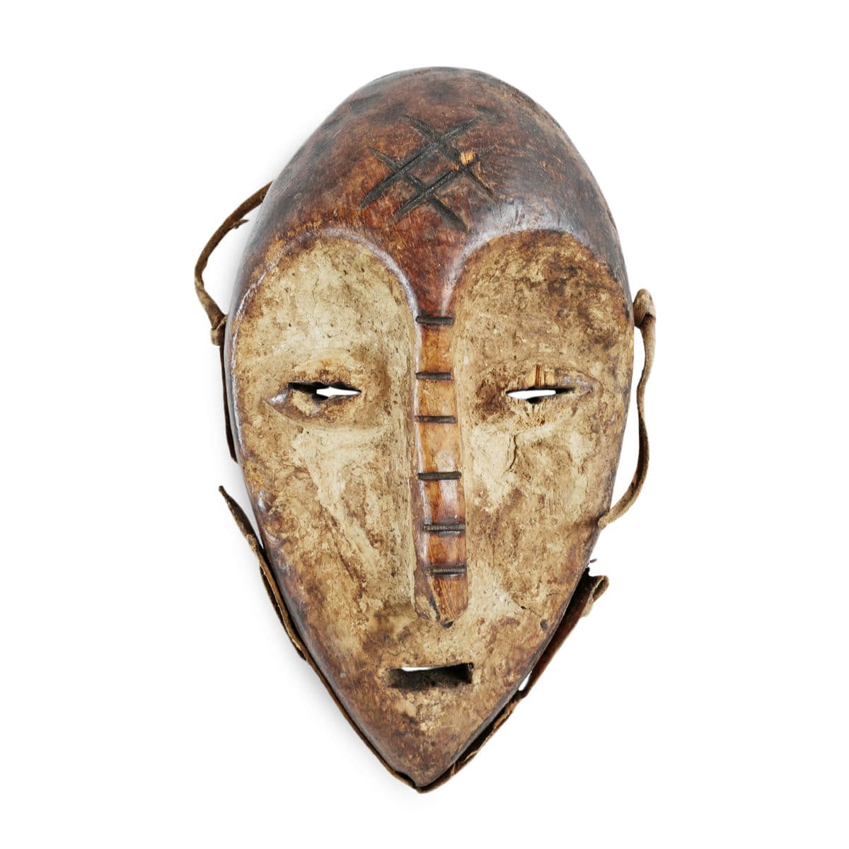 Vintage Carved Lega Mask - Thumbnail 2