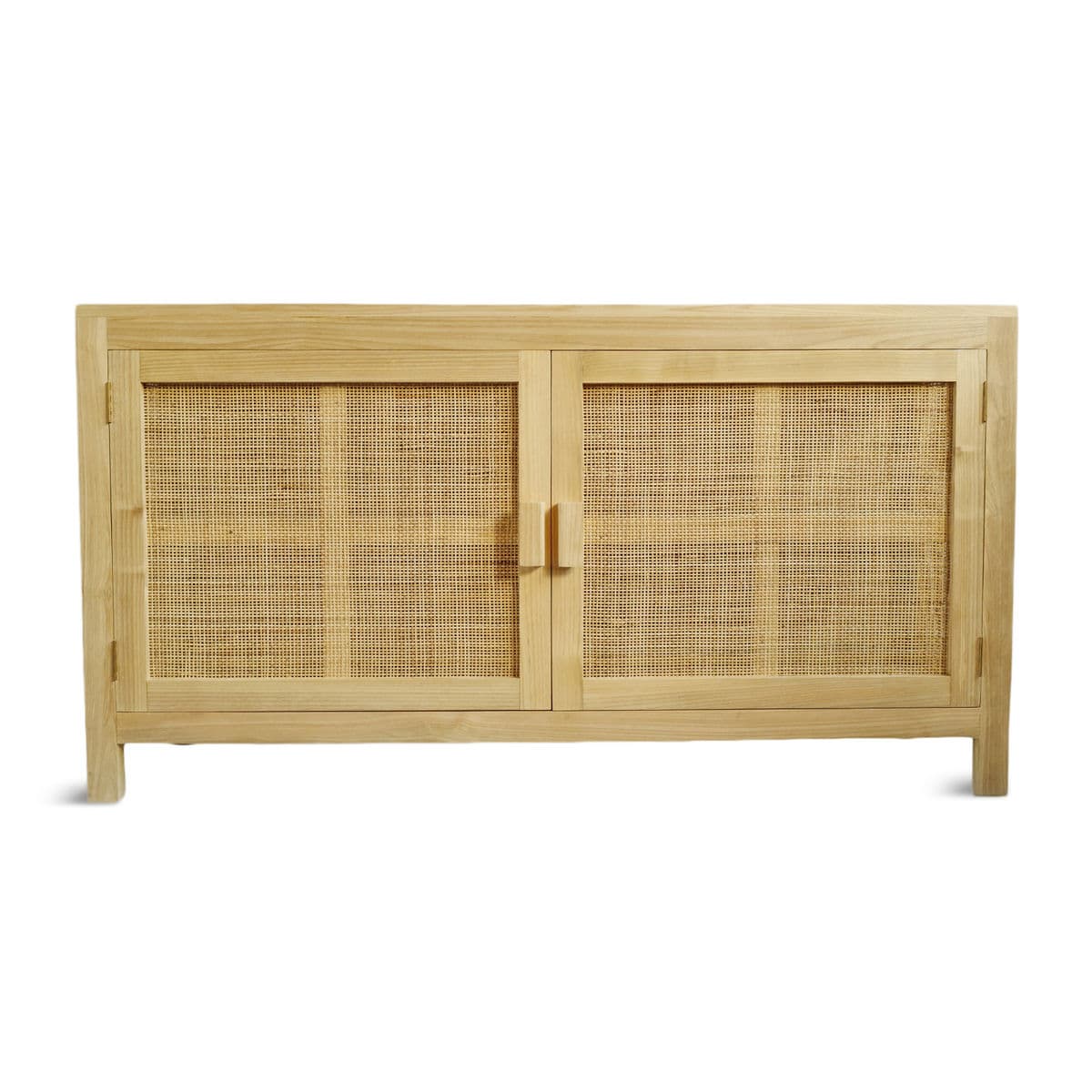 Natural Teak & Cane Sideboard - Thumbnail 2