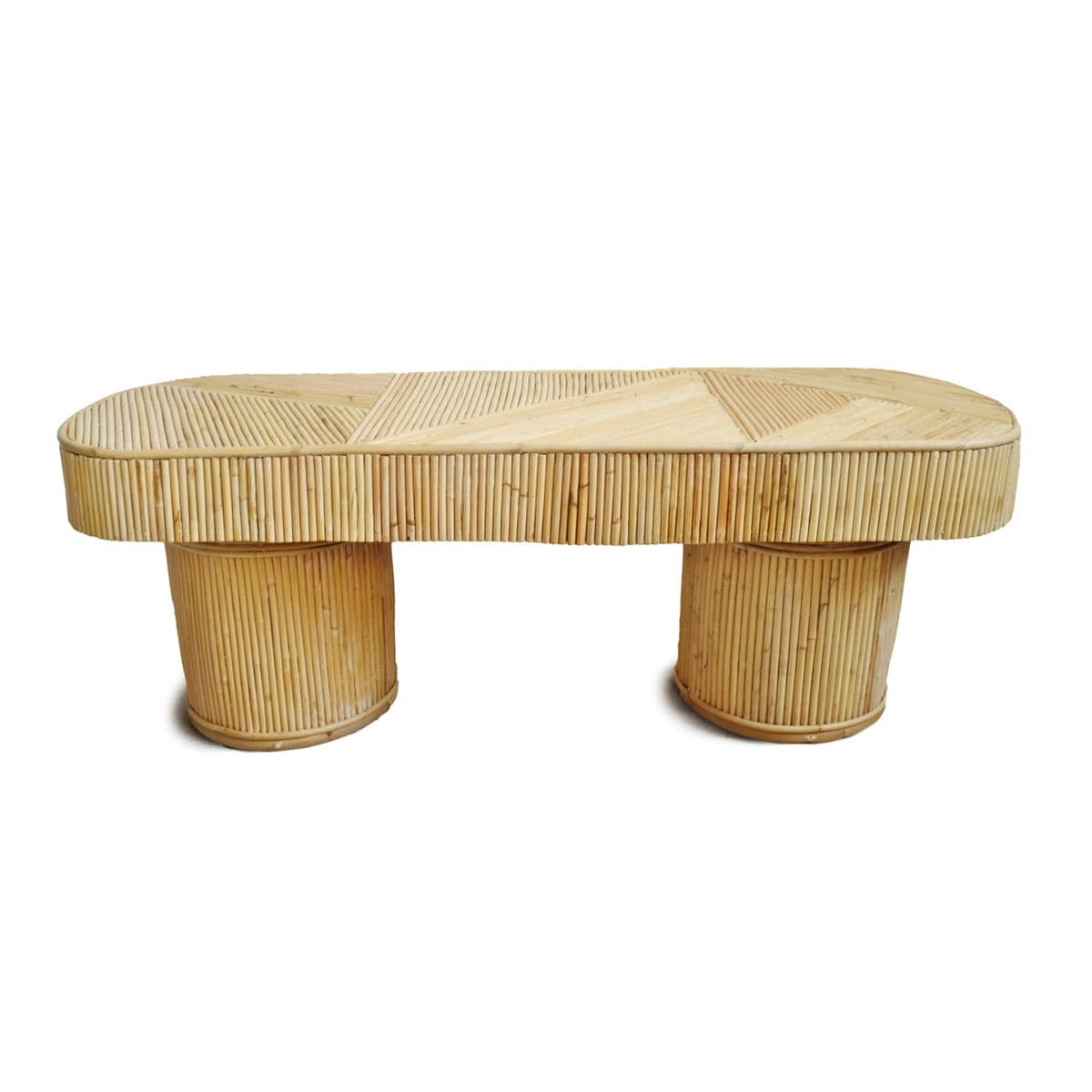 Deco Rattan Stick Coffee Table - Thumbnail 2