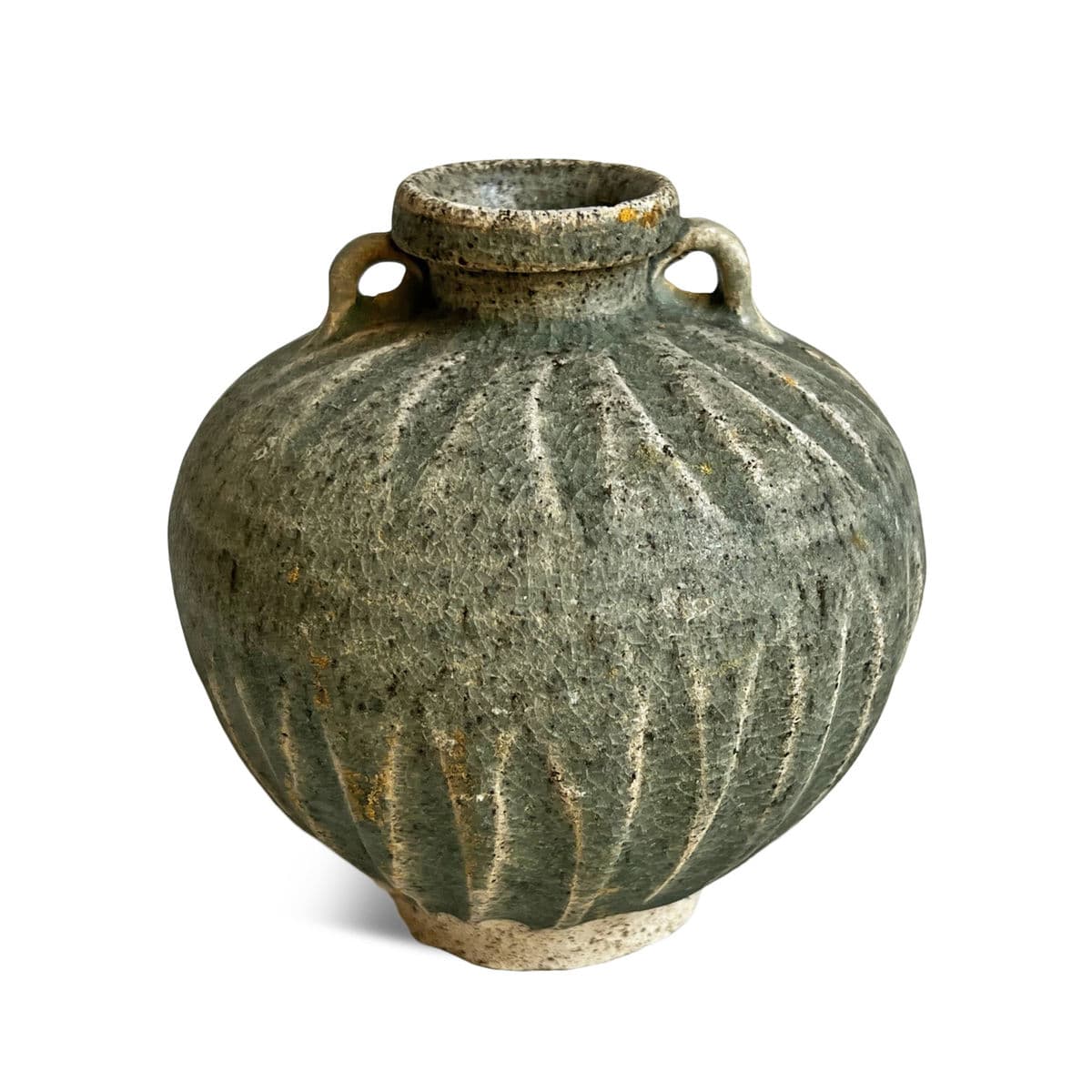 Antique Small Ocean Earthware Pot - Thumbnail 2