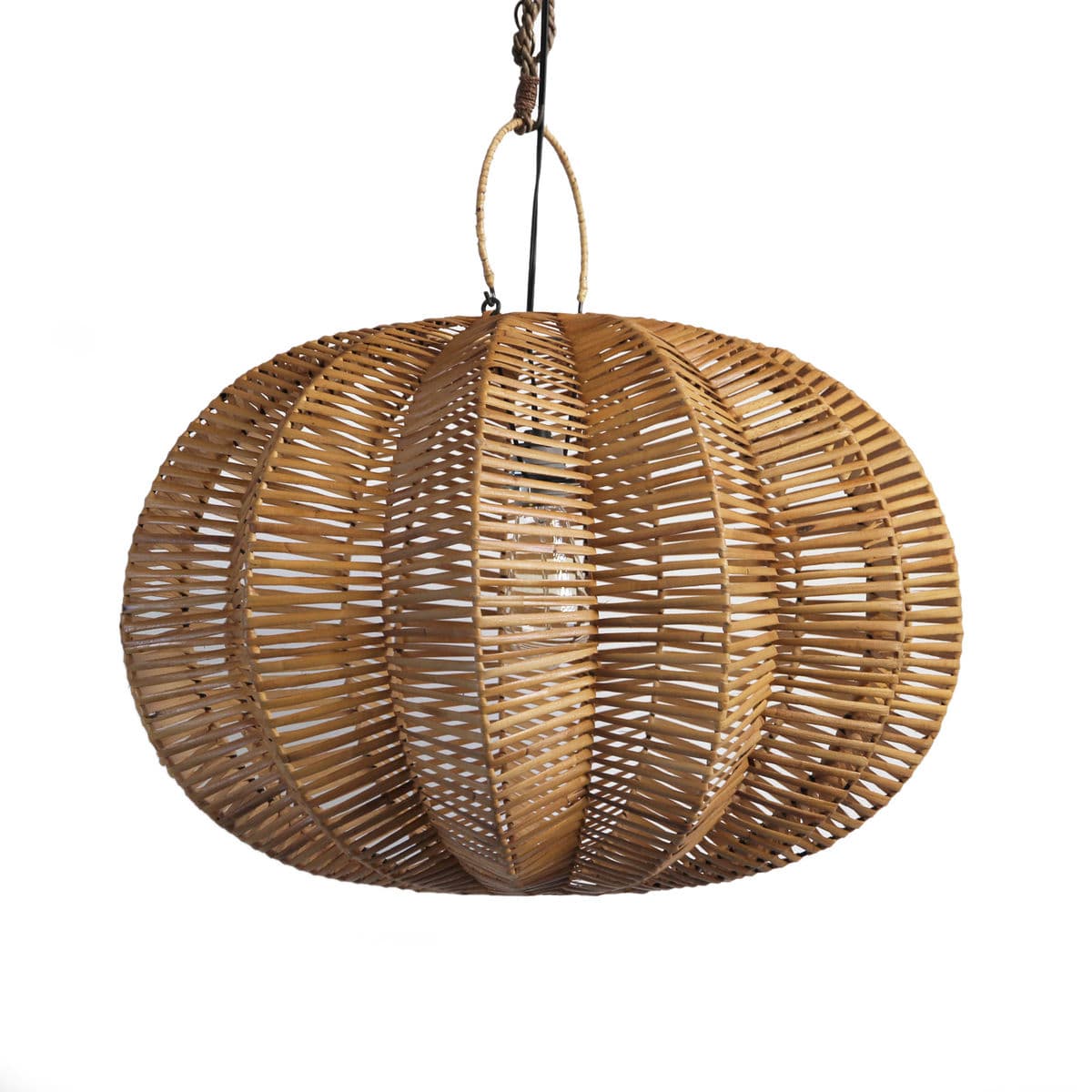 Split Stain Pumpkin Pendant Lantern 24 - Thumbnail 2