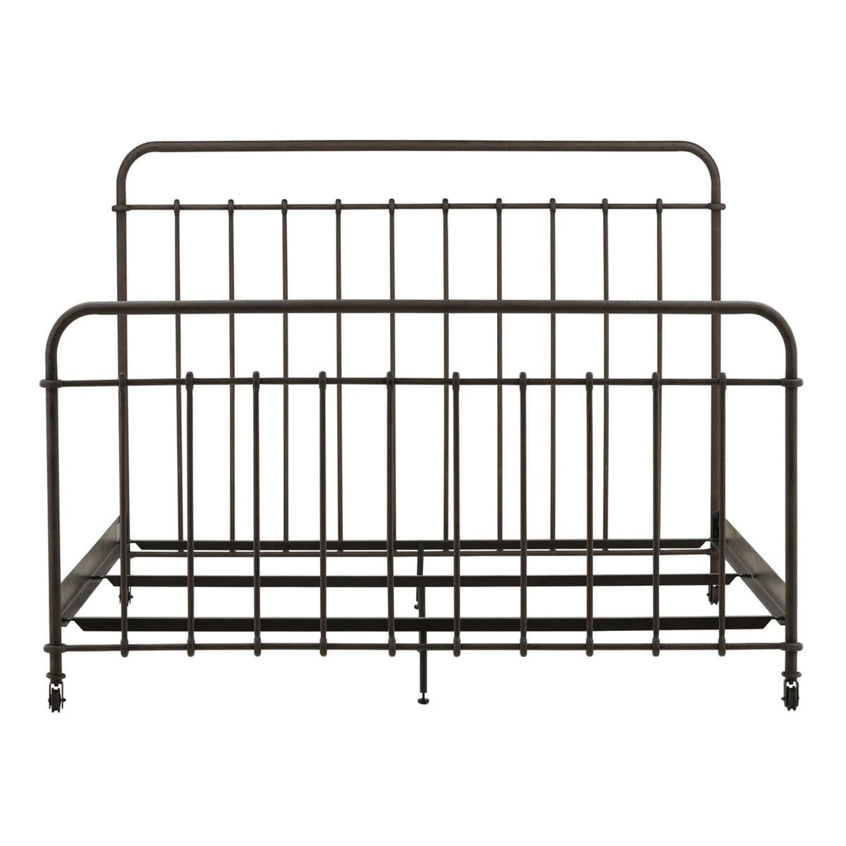 Vintage Style Iron Caster Queen Bed - Thumbnail 2