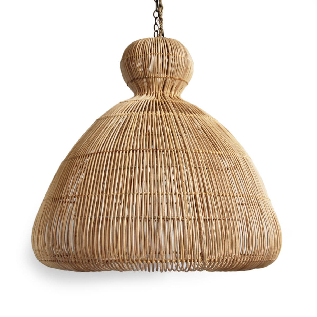 Rattan Mushroom Lantern Medium - Thumbnail 2