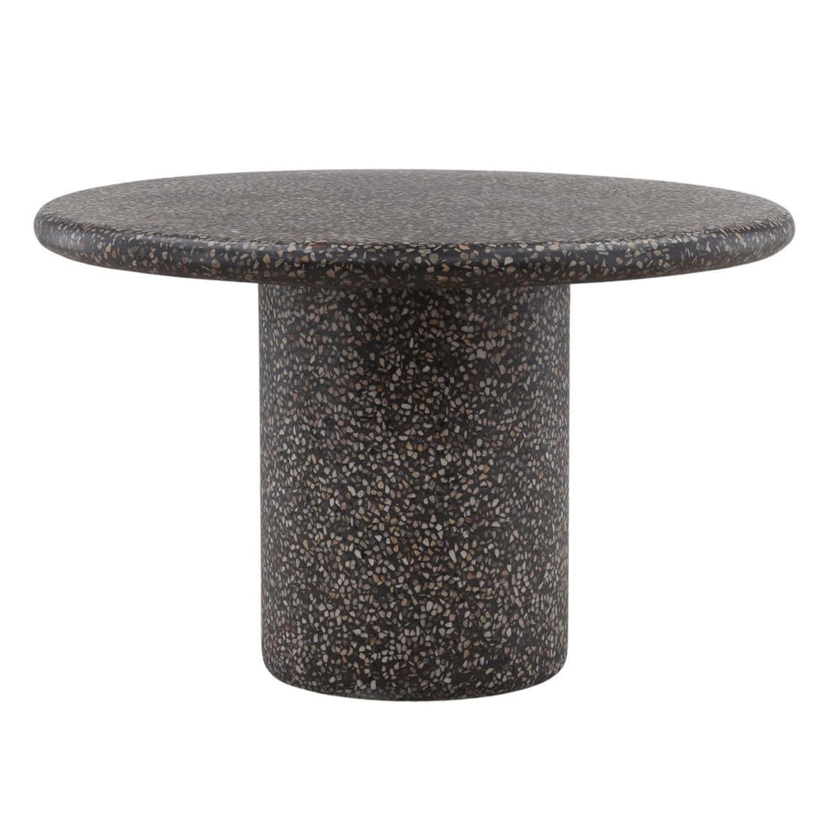 Round Black Terrazzo Dining Table - Thumbnail 2