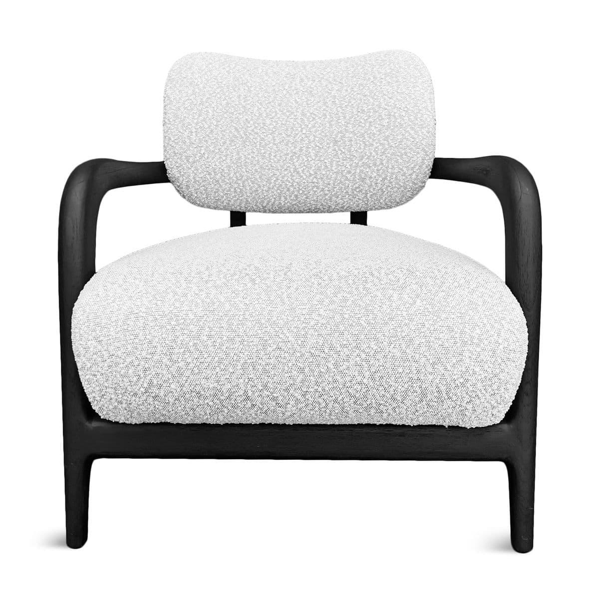 Kenya Black Wood Arm Chair - Thumbnail 2